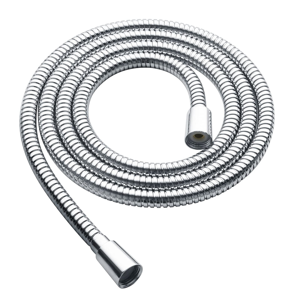 BRIGHT SHOWERS shower hose in 79-inch length for easier reach and rinsing