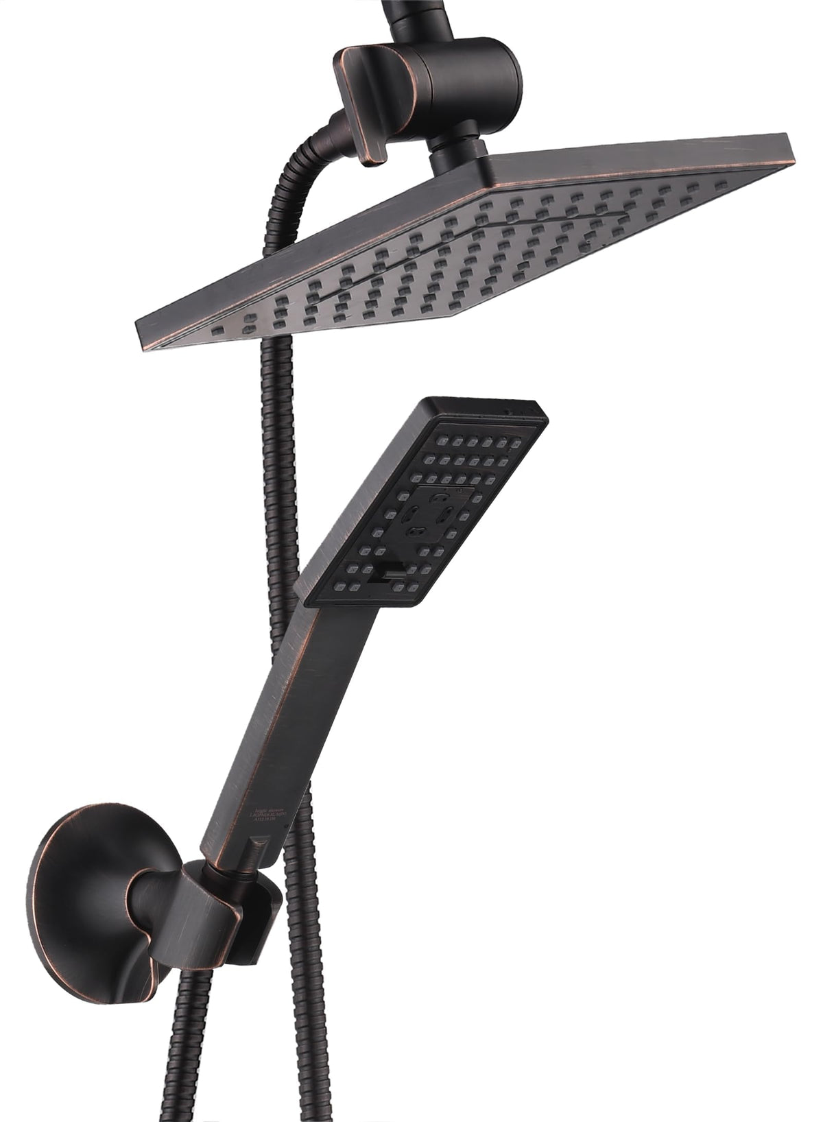 Bright Showers 8-inch rain shower head delivers spa-like rainfall for a soothing shower.