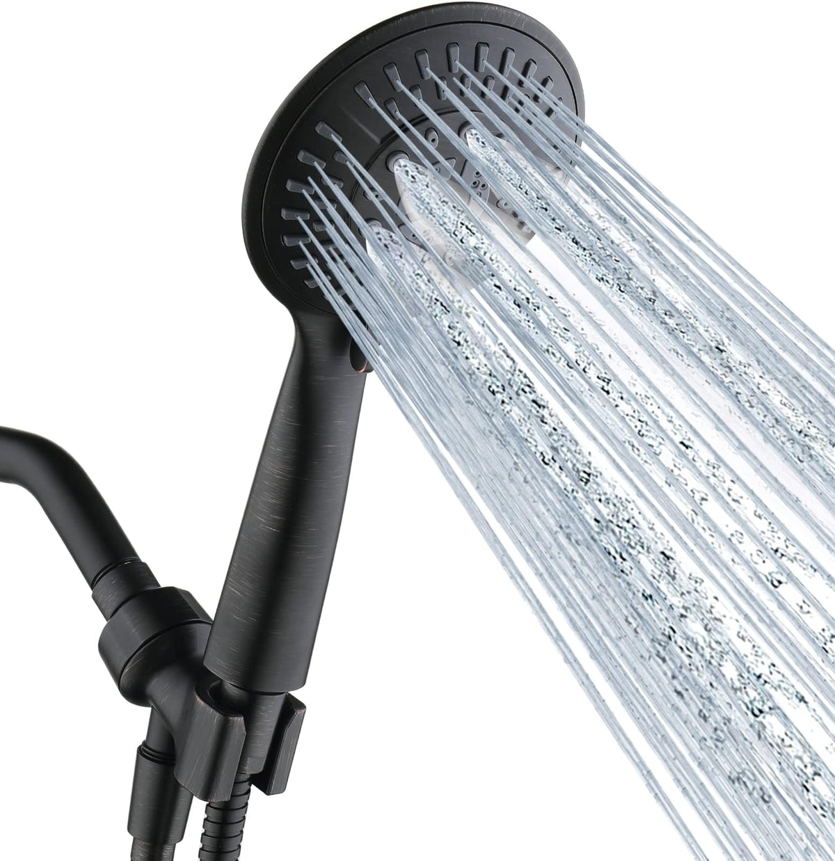 BRIGHT SHOWERS 9-spray settings shower head with diverse spray options for full-body cleansing