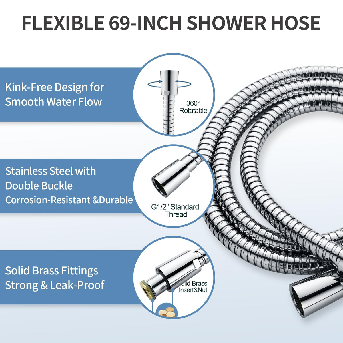 Bright Showers ADA-compatible grab bar supporting up to 250 lbs