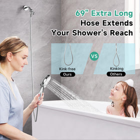 Adjustable bracket provides flexible positioning for height and angle.