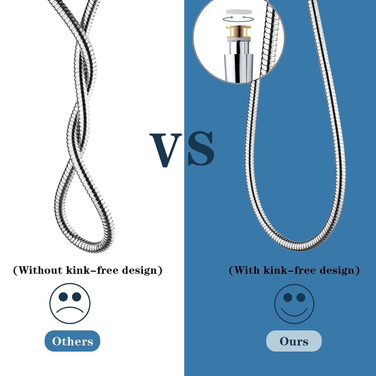 Bright Showers brass connector 1/2-inch fits standard hand showers.