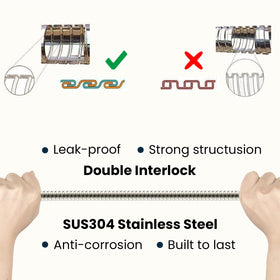 Bright Showers brass connectors secure leak-free connection