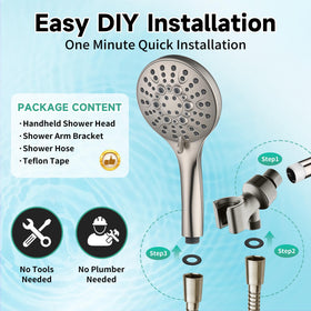 Bright Showers durable ABS construction for daily use