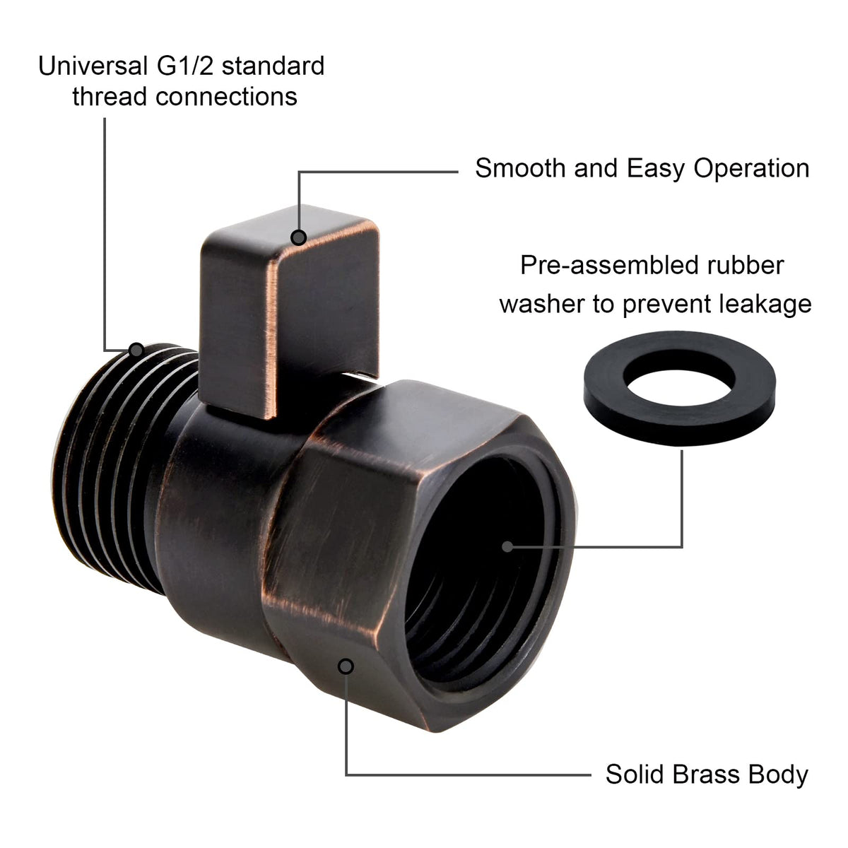 BRIGHT SHOWERS easy-installation-valve installs in minutes without tools or a plumber.