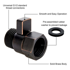 BRIGHT SHOWERS easy-installation-valve installs in minutes without tools or a plumber.