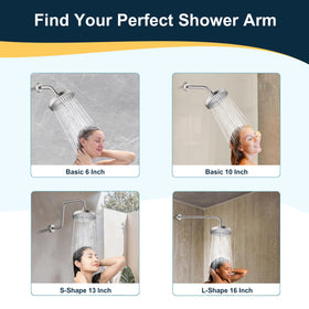 Bright Showers easy tool-free installation promotes quick setup