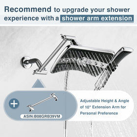 Bright Showers modern two tone design enhances contemporary bathroom aesthetics.