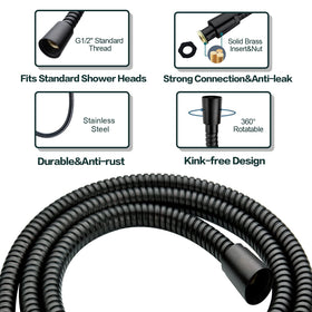 BRIGHT SHOWERS oil rubbed bronze finish enhances traditional bathroom decor.
