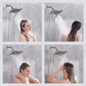 BRIGHT SHOWERS quick tool-free install diagram for fast setup.