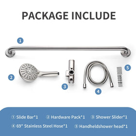 BRIGHT SHOWERS robust stainless steel design promises long-lasting performance.