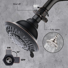 BRIGHT SHOWERS universal-g1-2-thread valve fits standard heads for quick setup.