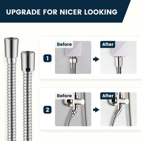 Bright Showers universal one-half-inch connection fits most shower heads