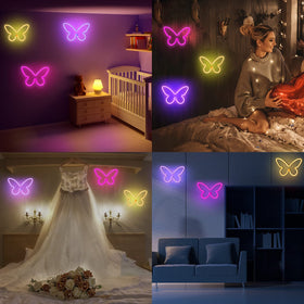 BRIGHTDECK butterfly neon sign gift-ready packaging for gifting.
