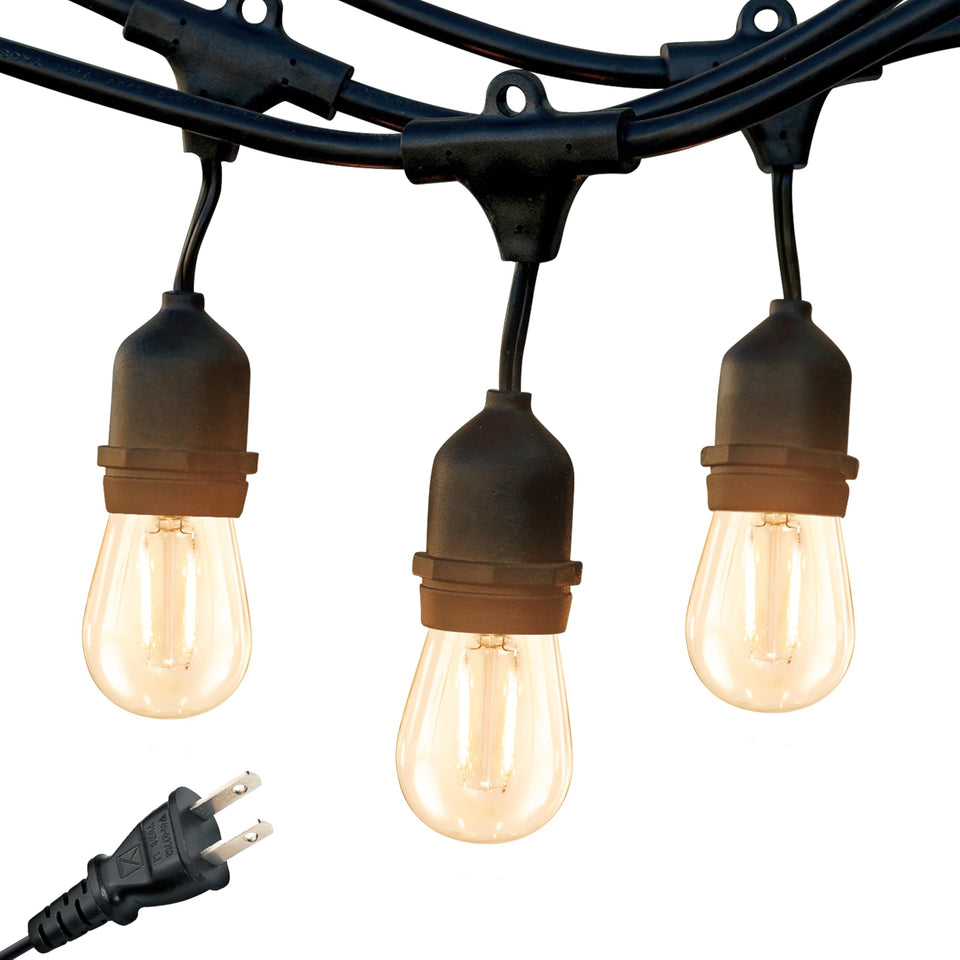 Brightech Ambience Pro 24ft string lights for outdoor patio ambiance.