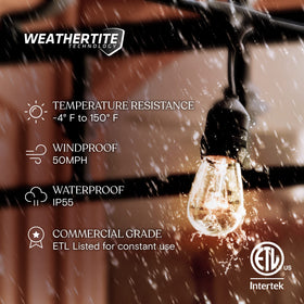 Brightech Ambience Pro seven Edison bulbs create vintage ambiance for evenings outdoors