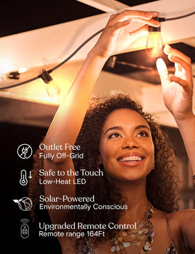 Brightech Ambience Pro backyard party lighting idea.