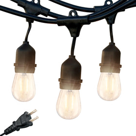 Brightech Ambience Pro bulbs close-up highlighting vintage Edison style for warm outdoor lighting