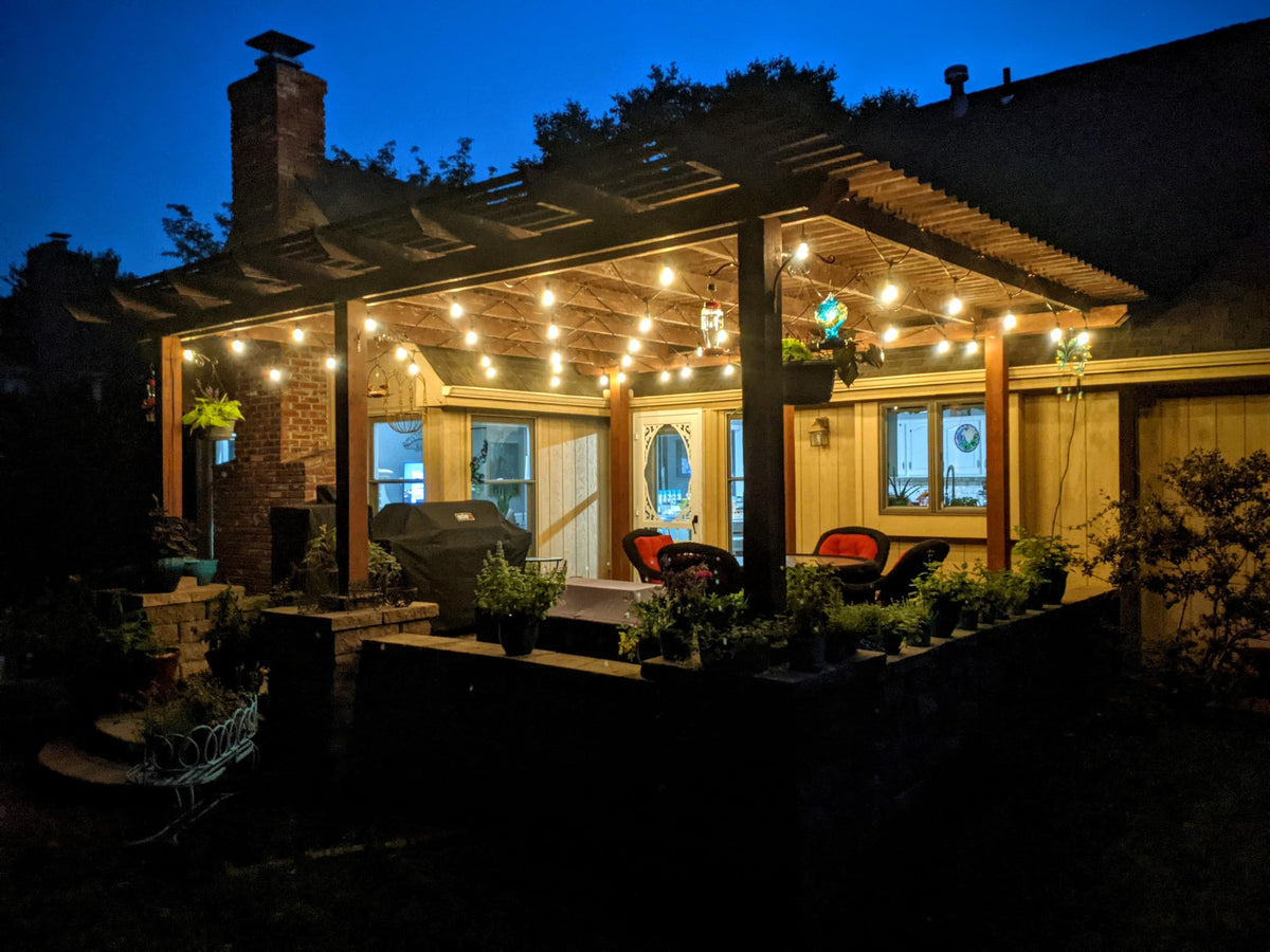 Brightech Ambience Pro cafe-style lighting elevating outdoor events