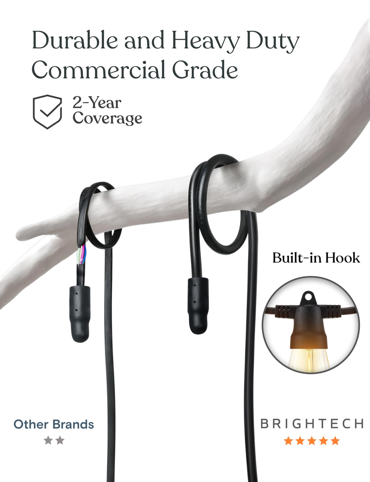 Brightech Ambience Pro three color temperature options displayed