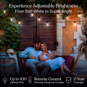 Brightech Ambience Pro easy installation for patios, decks, and tents