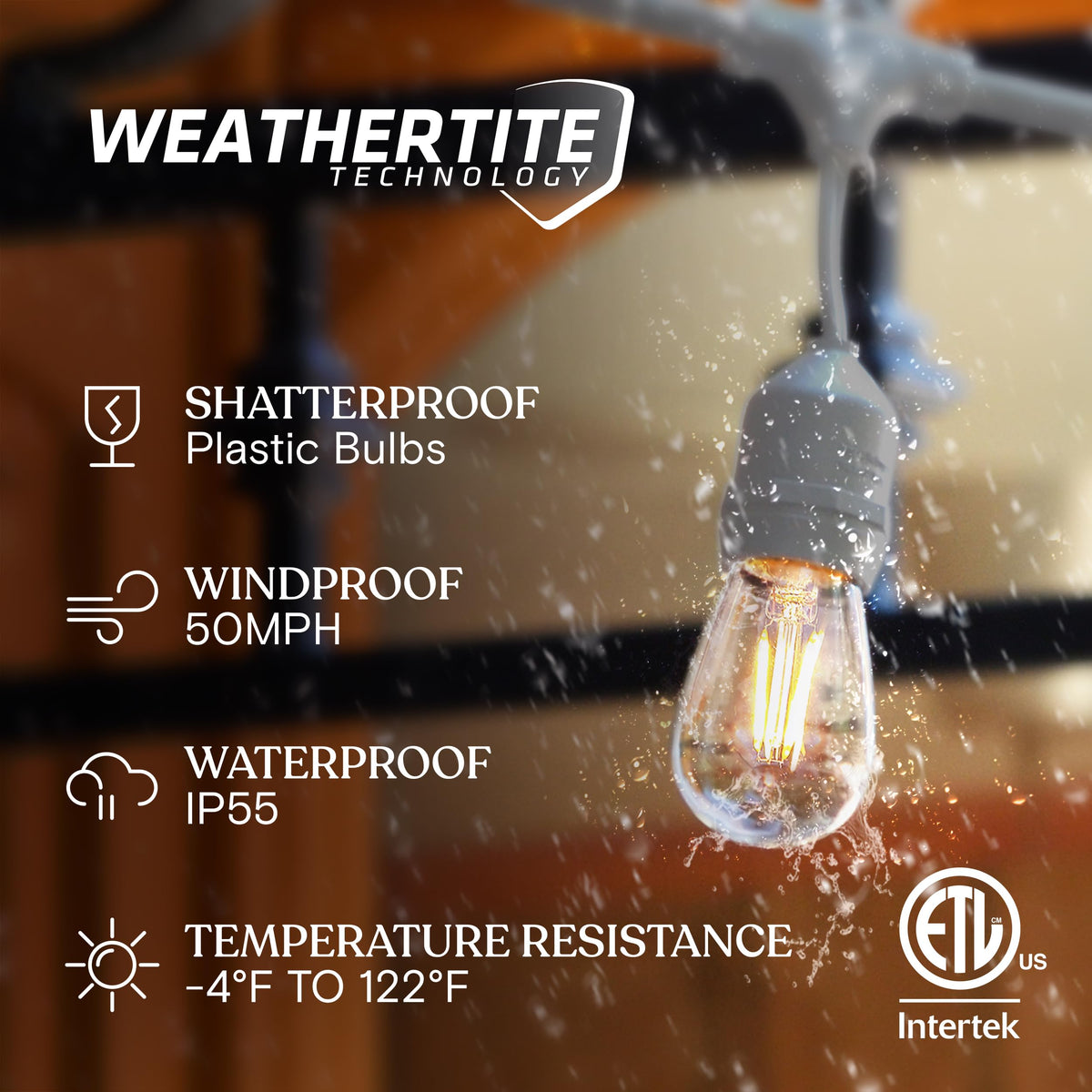 Brightech Ambience Pro Edison bulbs glow with warm, inviting light.