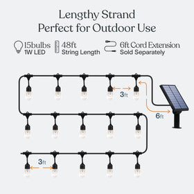 Brightech Ambience Pro Edison globe bulbs create warm backyard ambience