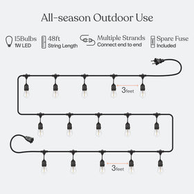 Brightech Ambience Pro weatherproof cord suitable for outdoor use