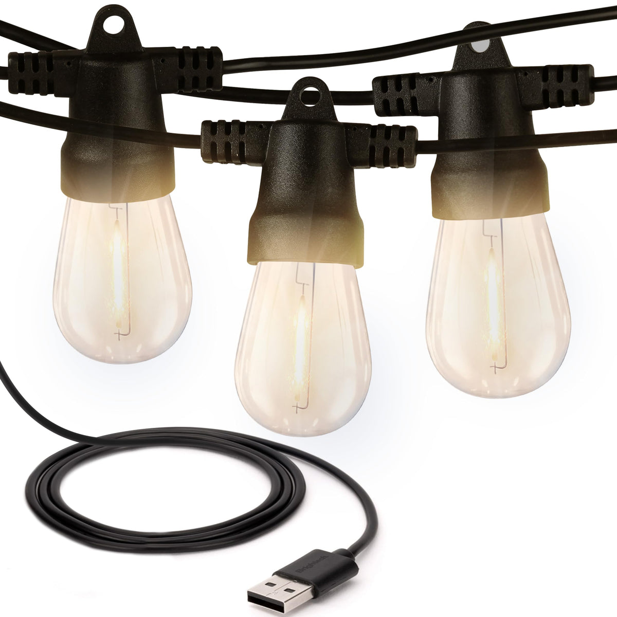Brightech Ambience Pro USB lights 24ft for portable outdoor illumination.