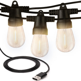 Brightech Ambience Pro USB lights 24ft for portable outdoor illumination.