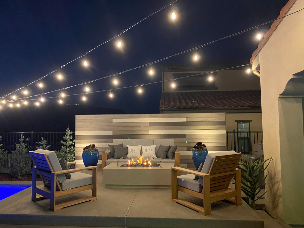 Brightech Ambience Pro 2700K warm glow ideal for outdoor dining and gatherings