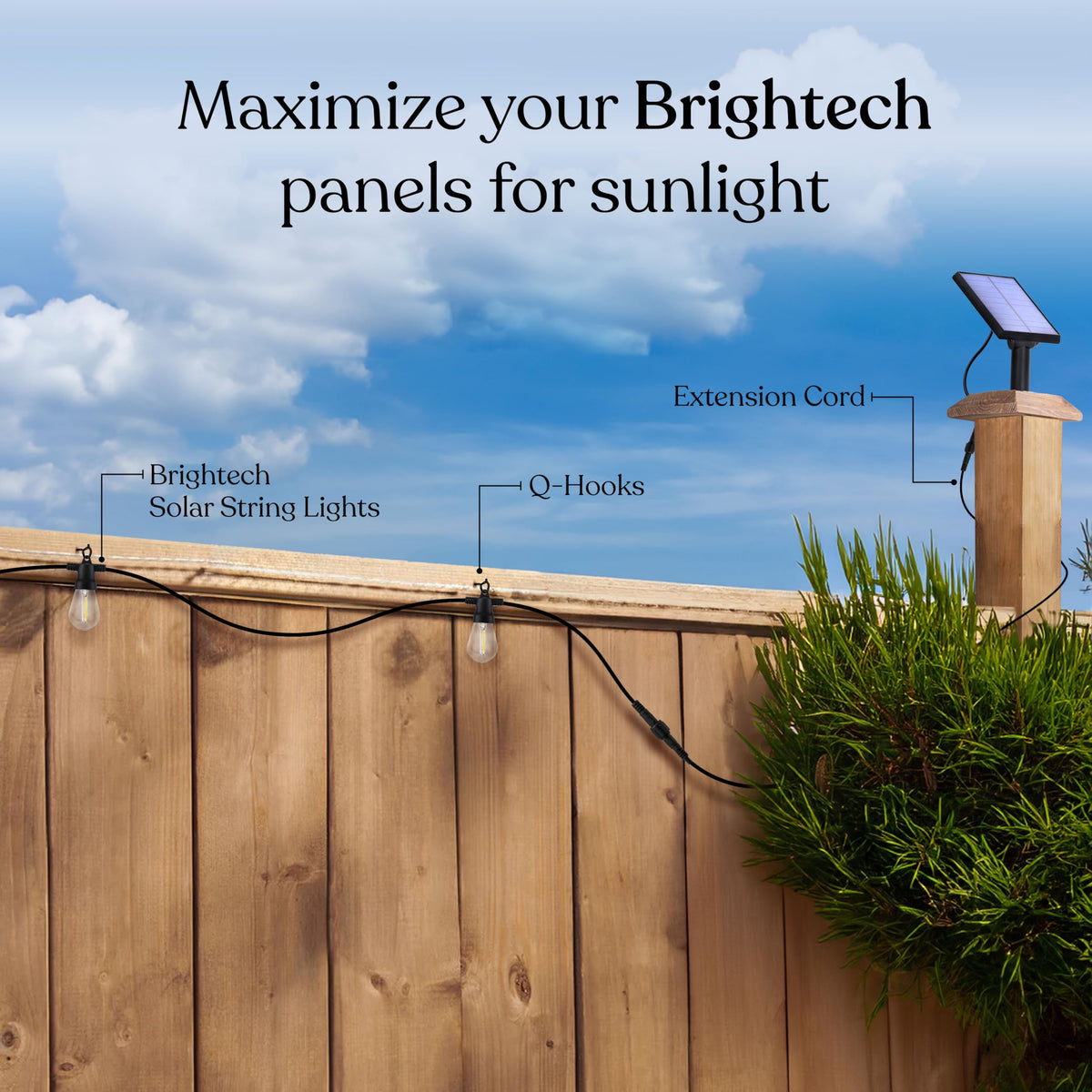 Brightech Ambience Pro waterproof extension cord for durable outdoor lighting setups.