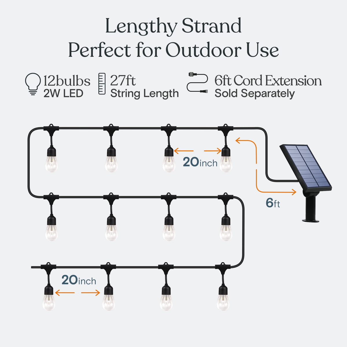 Brightech Ambience Pro weatherproof cord ready for year-round use