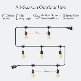 Brightech Ambience Pro weatherproof core and rugged cord ready for outdoor use
