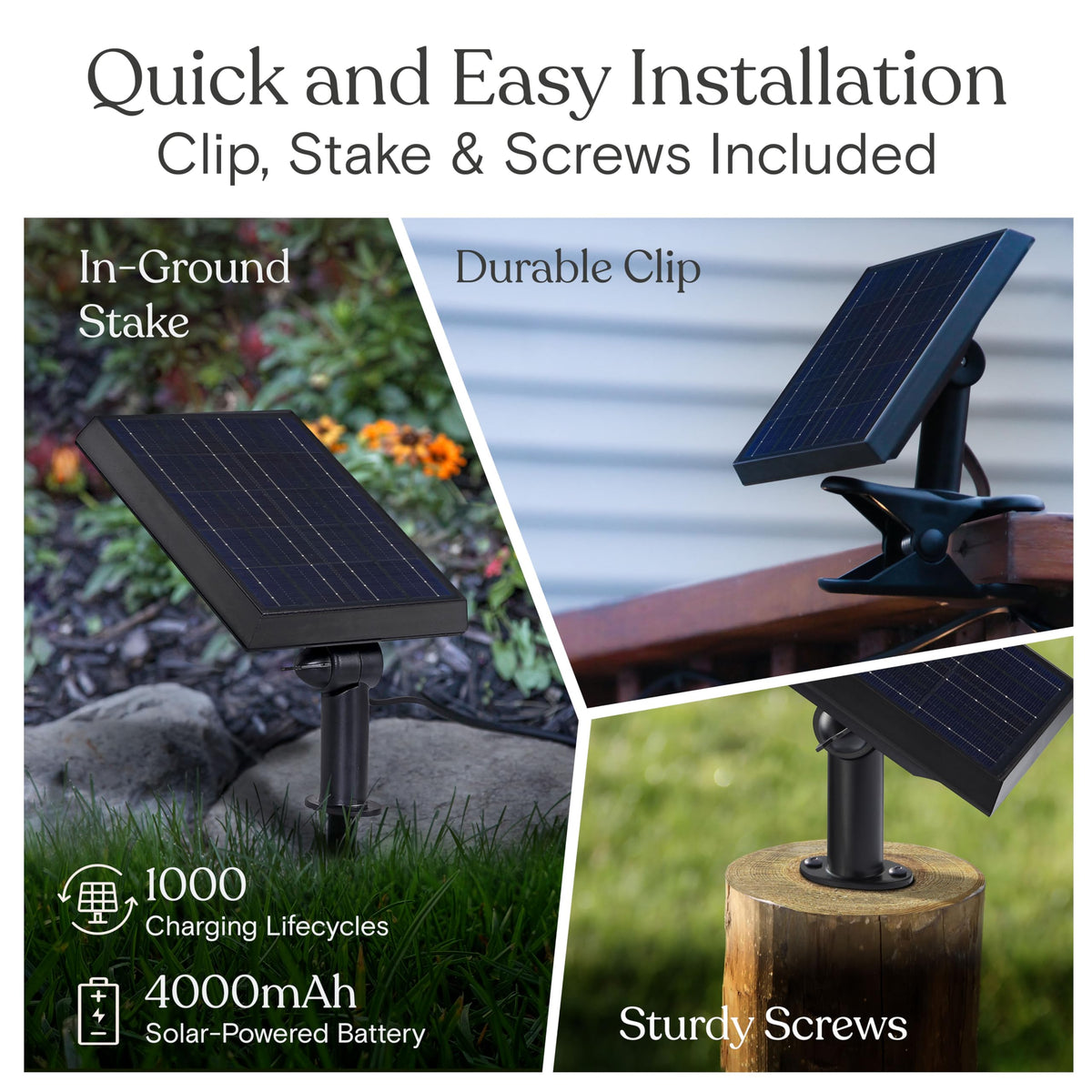 Brightech Ambience Pro weatherproof outdoor lights withstand wind, rain, and snow.
