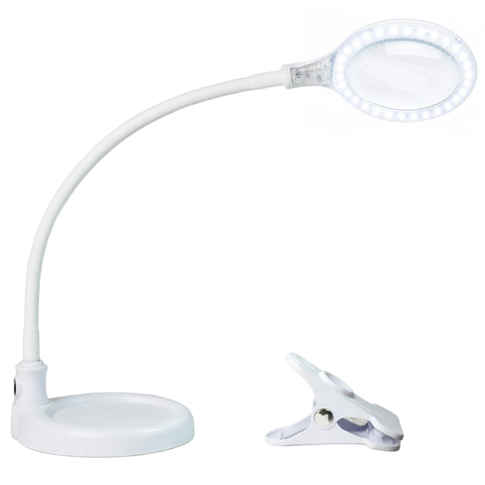 Brightech LightView Pro Flex with heavy base for stable magnification at the desk