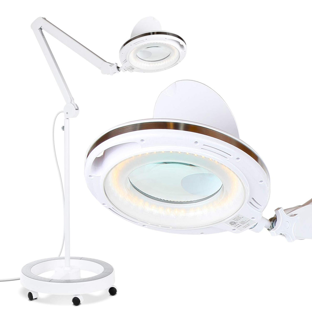 Brightech LightView Pro magnifying lamp angled for precise tasks
