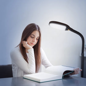 Brightech Litespan weighted base ensures stable placement