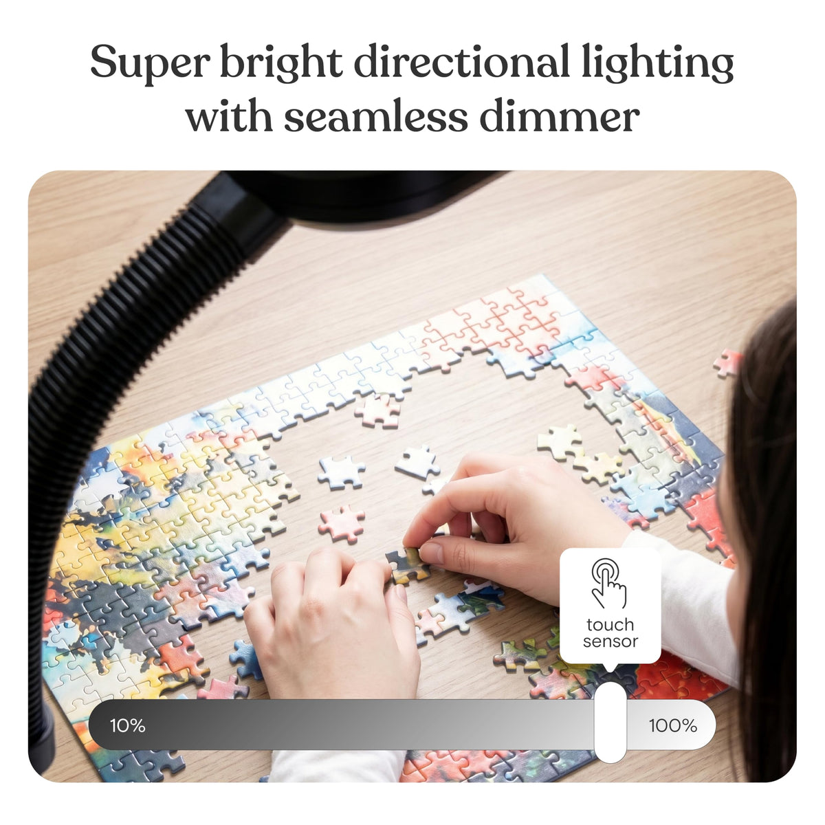 Brightech Litespan Slim dimmer control lets you set perfect brightness.