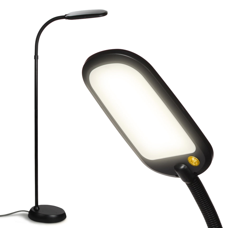 Brightech Litespan Slim base provides stable support for long reading sessions.