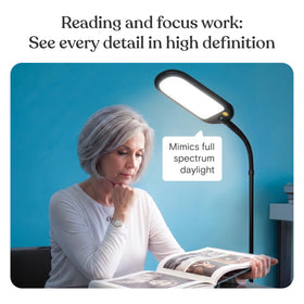 Brightech Litespan Slim neck adjusts easily for precise lighting angles.
