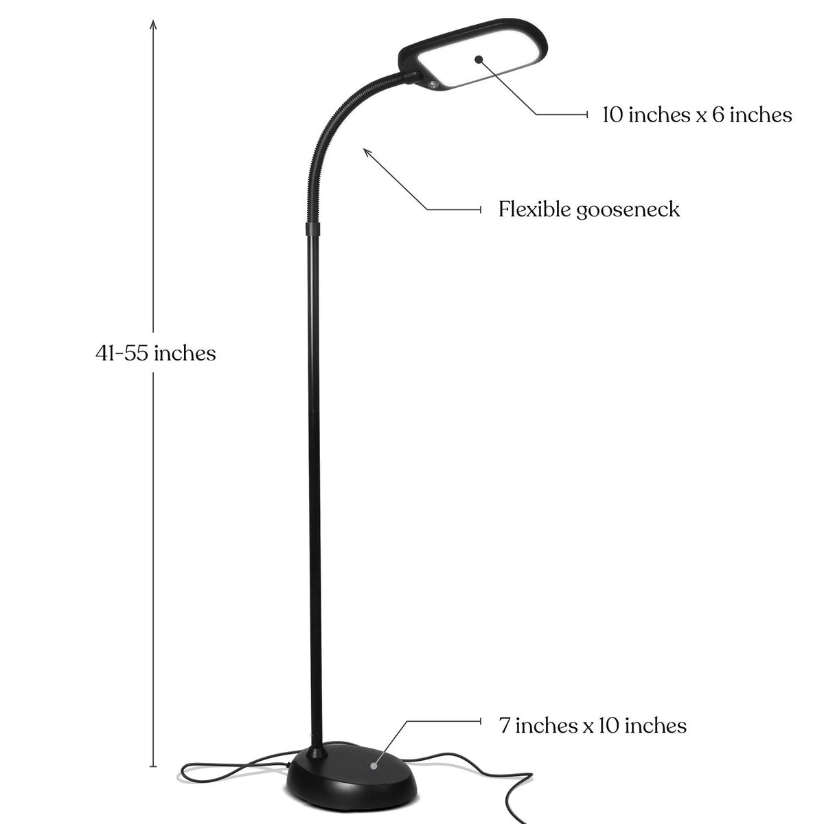 Brightech Litespan Slim LEDs stay cool to touch during extended use.