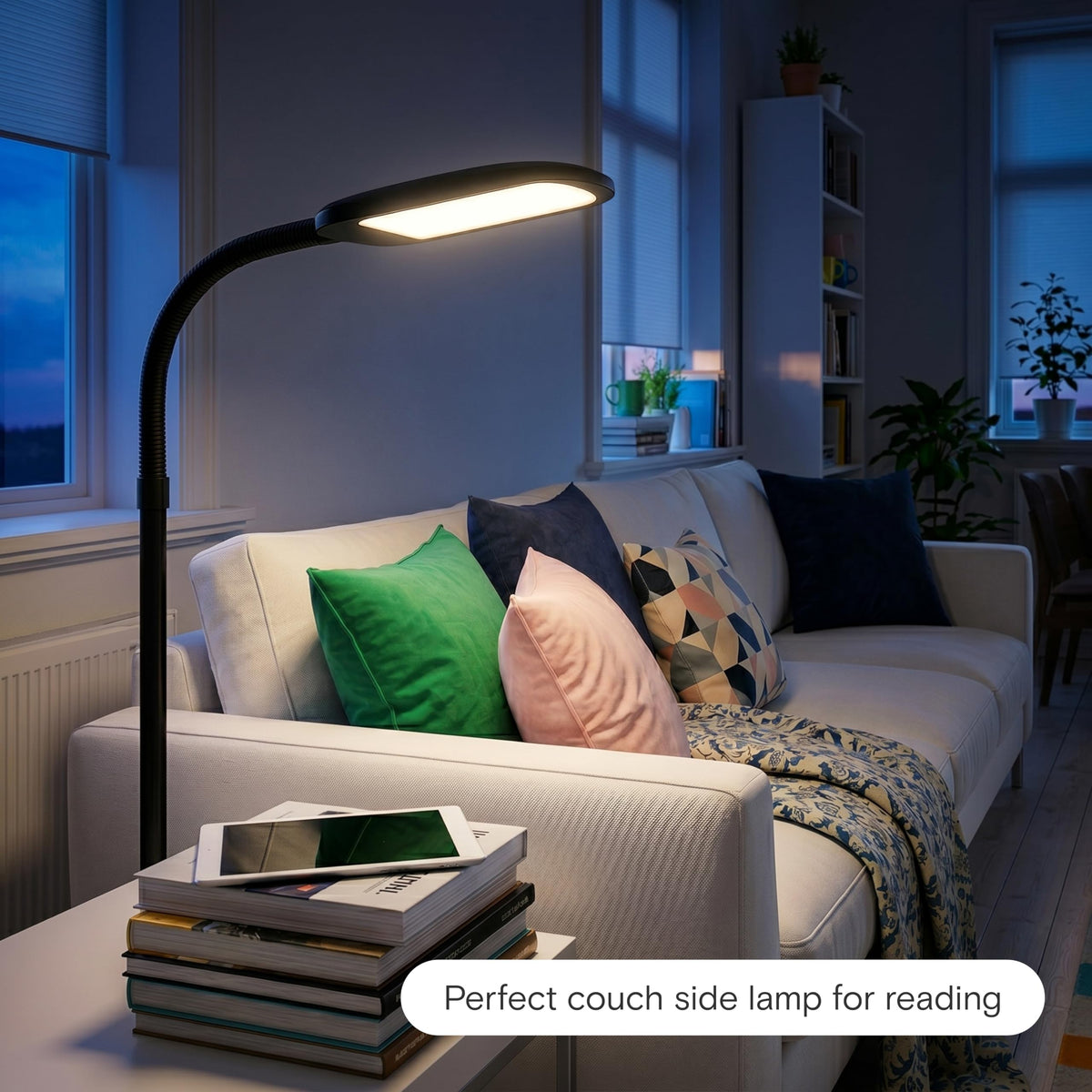 Brightech Litespan Slim 4000K neutral tone suits mid-day tasks.