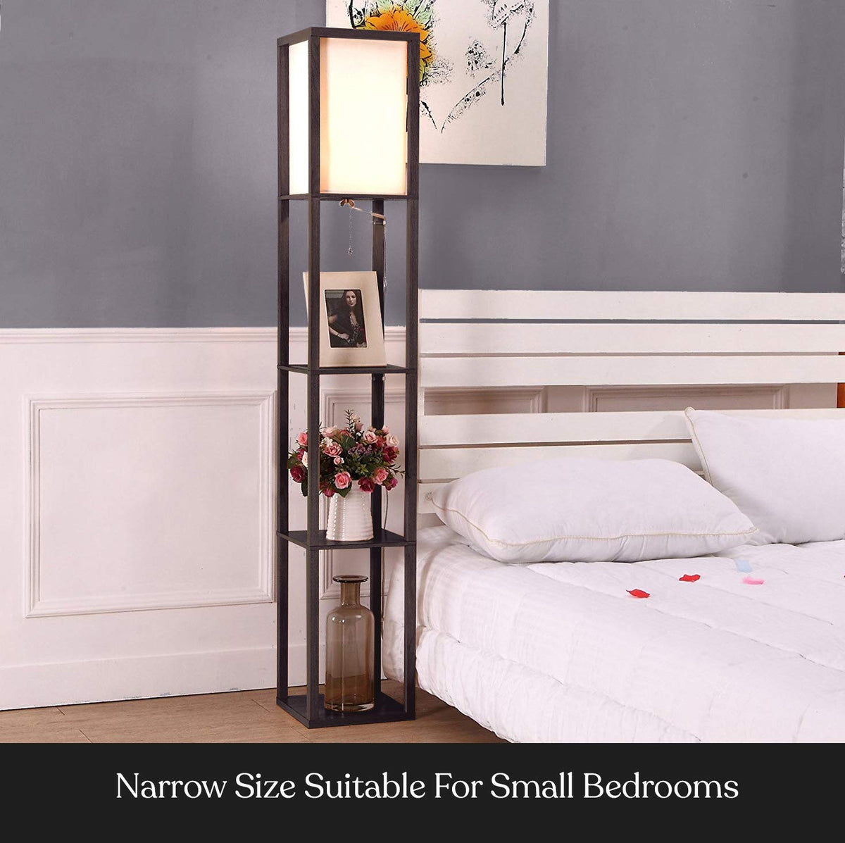 Brightech Maxwell black finish complements modern and traditional decor.