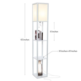 Brightech Maxwell side view highlighting slim corner footprint for tight spaces.