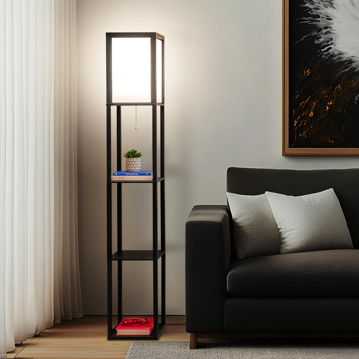 Brightech Maxwell warm white LED bulb provides cozy ambient illumination.