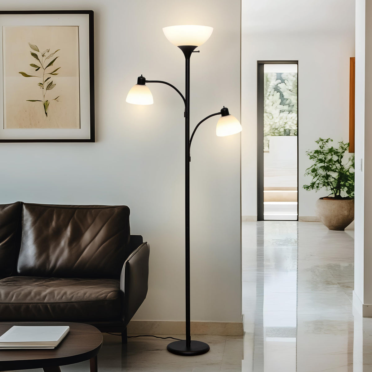 Brightech Sky Dome enhances living room ambiance with soft LED glow