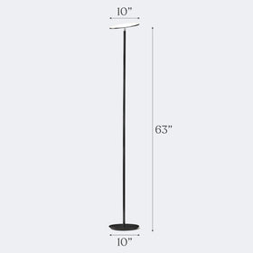 Brightech Sky floor lamp modern design suits contemporary living spaces.