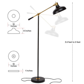 Brightech Wyatt 9.5W, 800 lumens provide ample task lighting.