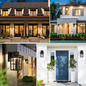 Brightever 10W LED exterior light offers selectable color temps for flexible mood.